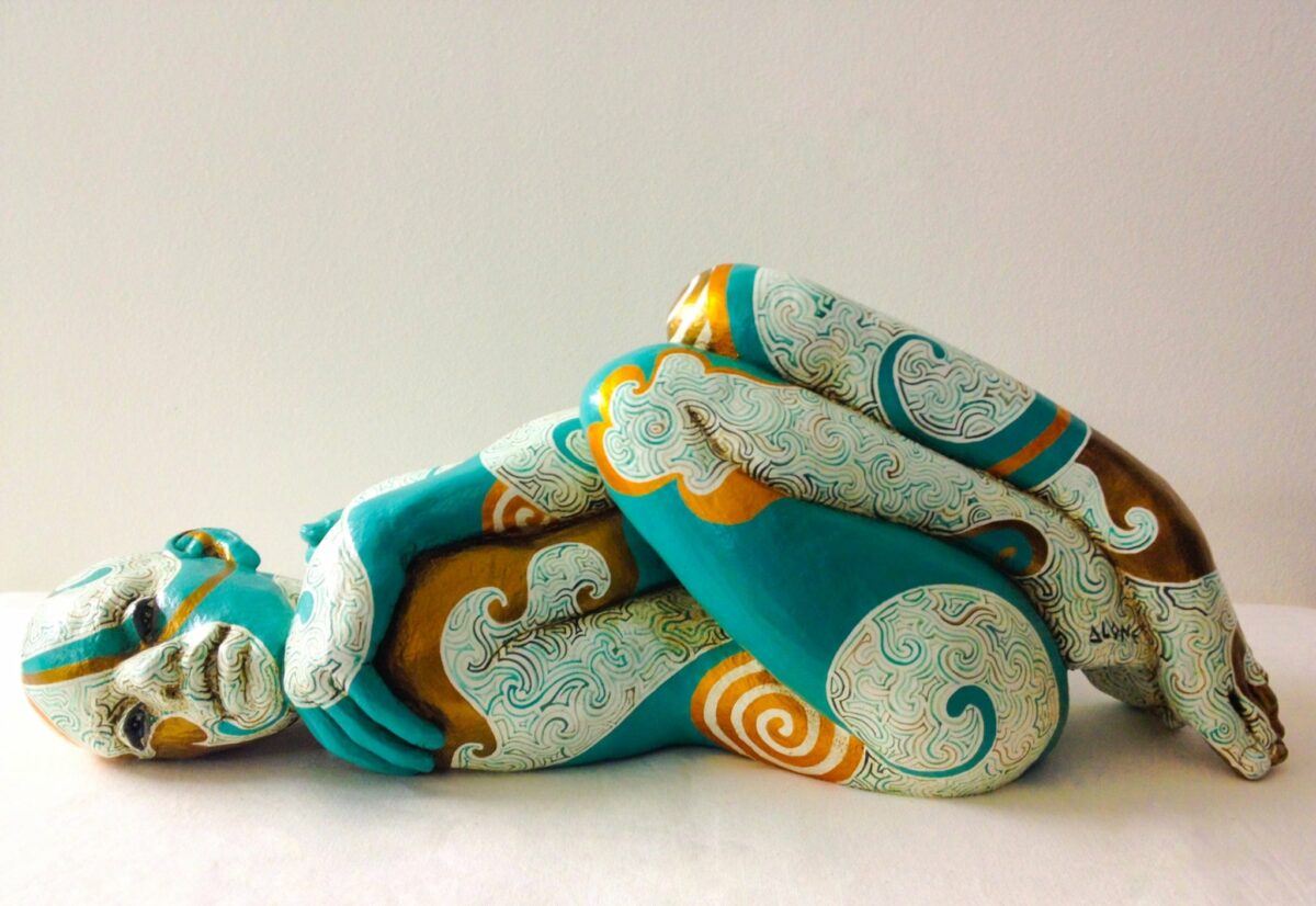 Expressive Figurative Sculptures Gorgeously Covered By Colorful Patterns By Paola Epifani Rabarama 8