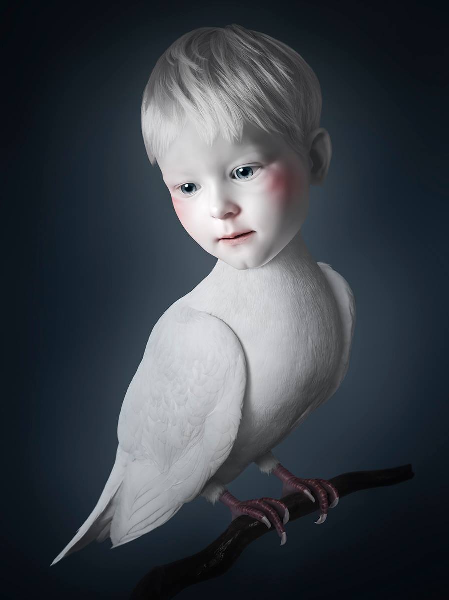 Gorgeous Surrealist Portraits With A Porcelain Style By Oleg Dou 11