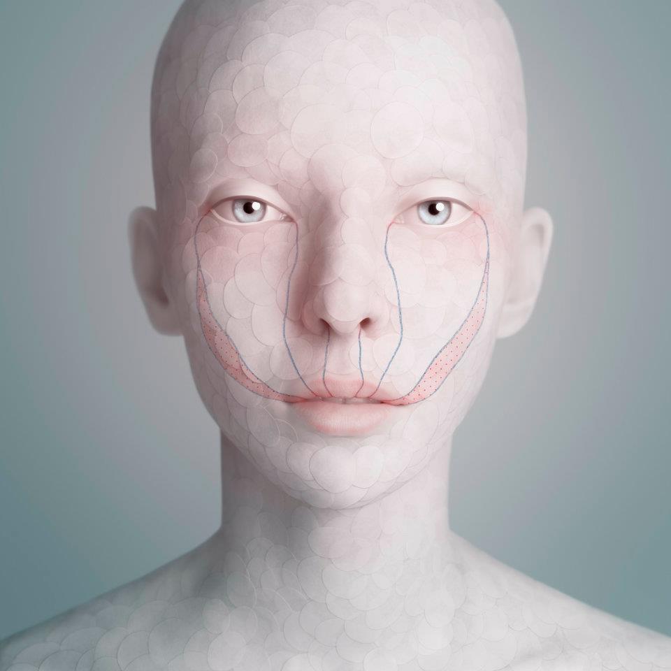 Gorgeous Surrealist Portraits With A Porcelain Style By Oleg Dou 2