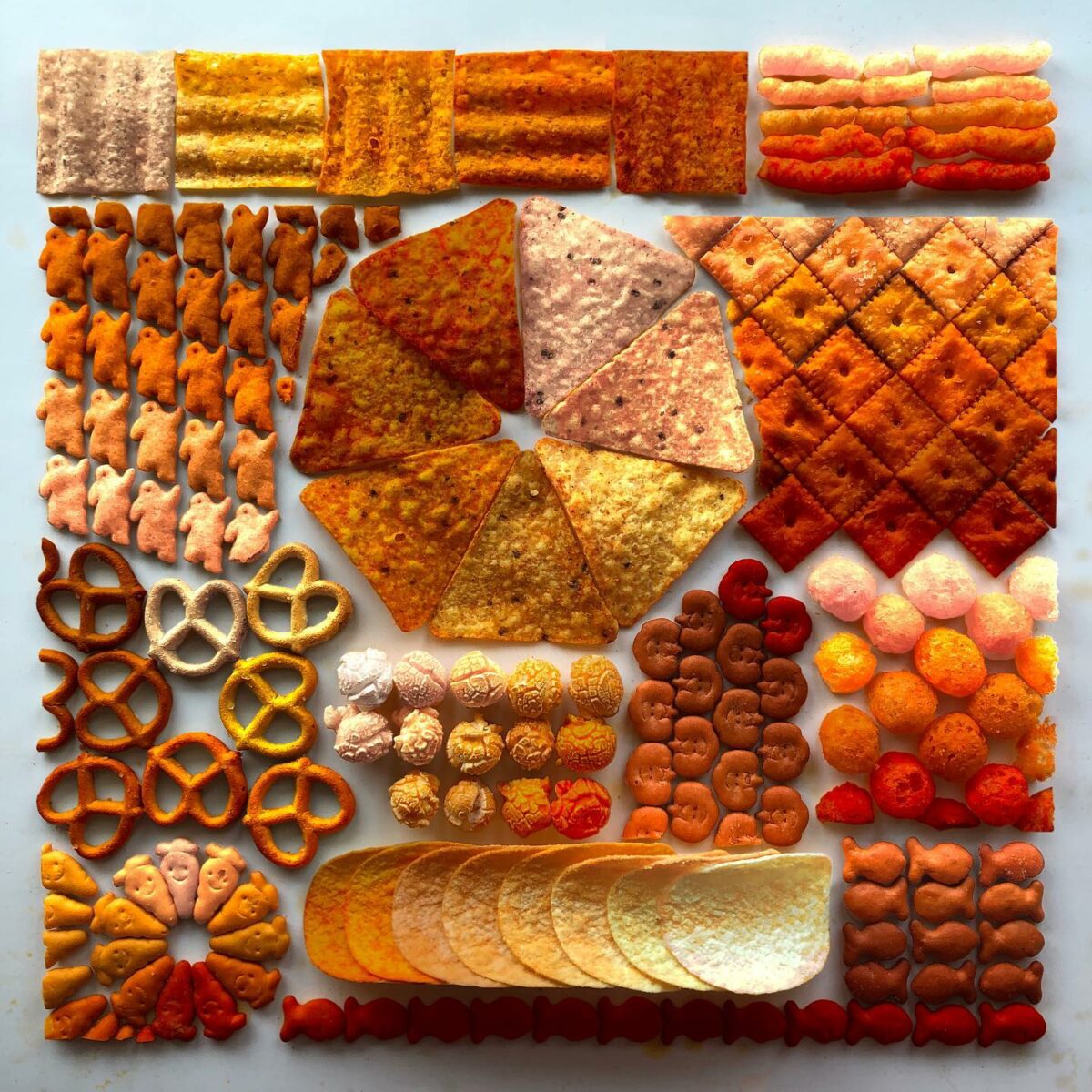 Hypnotizing Pattern Arrangements Of Food And Everyday Objects By Adam Hillman 2