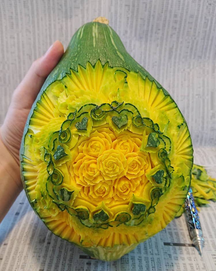 New Incredible Thai Fruit And Vegetable Carvings By Gaku 6