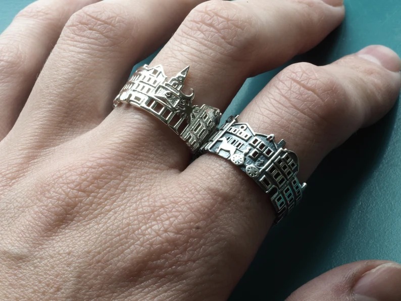 Striking Cityscape Rings In The Shape Of Skylines Of Iconic Cities By Ola Shekhtman 1