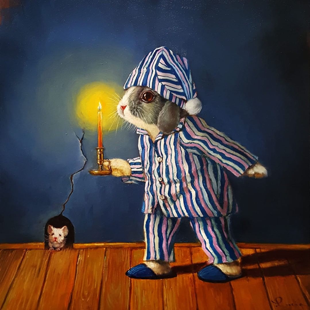 Adorable Anthropomorphic Animal Portraits By Lucia Heffernan (31)