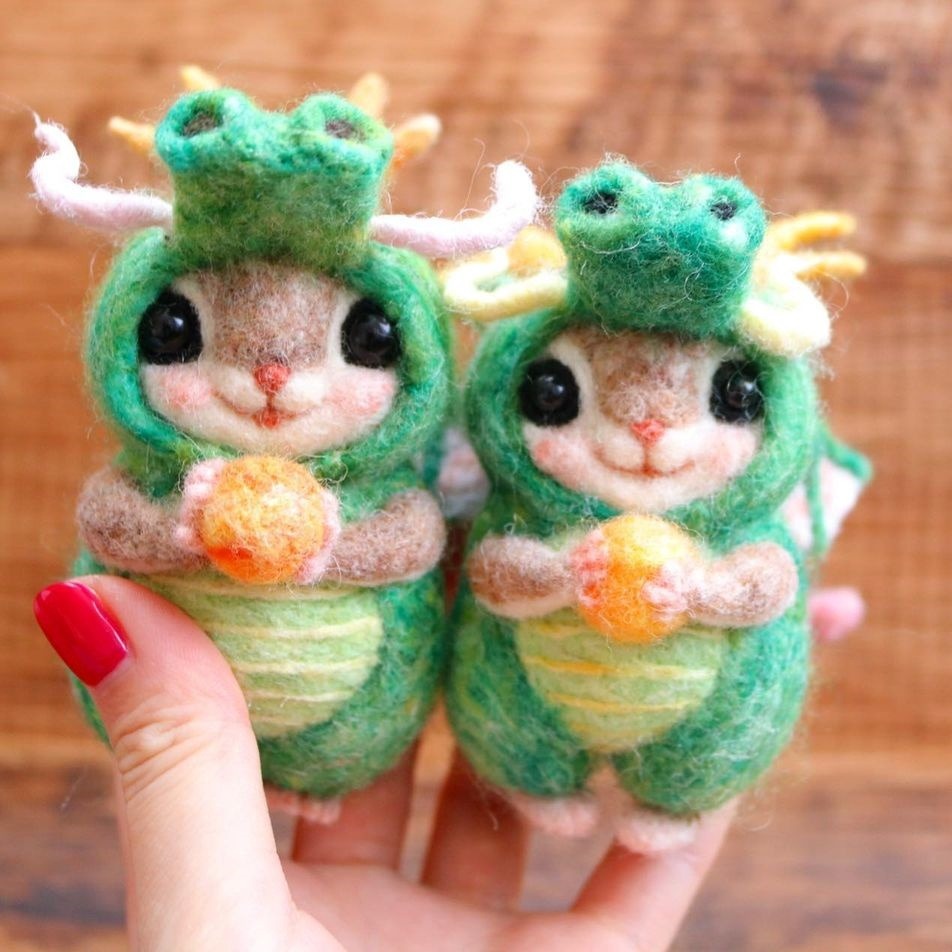 Cute Squirrel Fiber Sculptures By Yurico Momo (8)