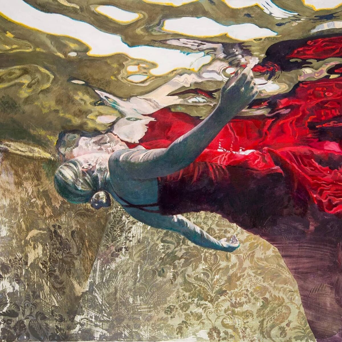 Dream Of Freedom Breathtaking Surrealistic Paintings Of Figures Floating In Flooded Rooms By Ivana Zivic 8