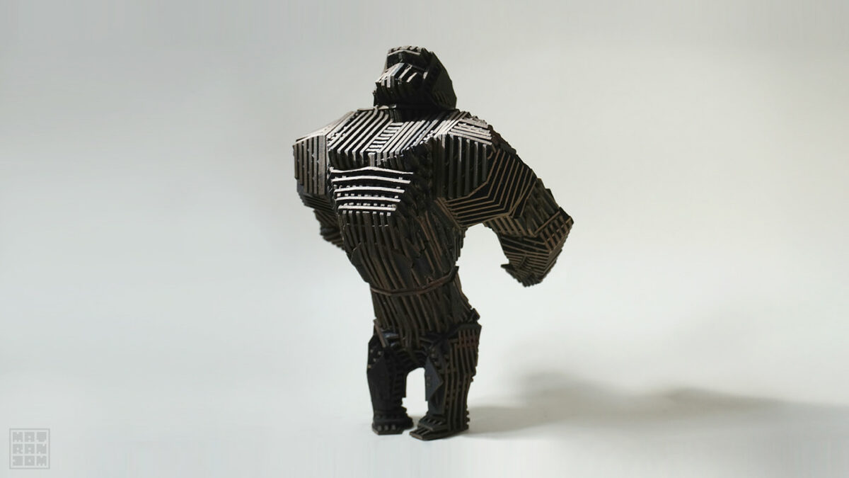 Geometric Animal Wood Sculptures By Mat Random 7