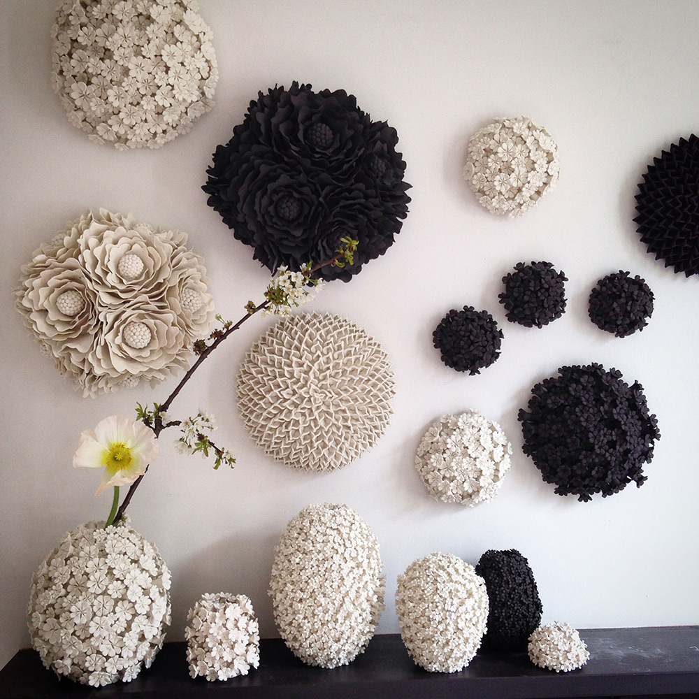 Gorgeous Ceramic Art Pieces Ornate With Intricate Porcelain Flowers By Vanessa Hogge (9)