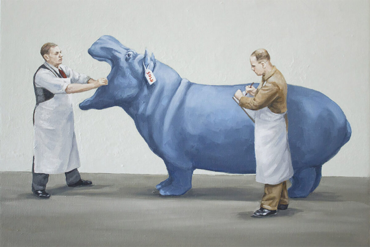 Human Frailties Humorous And Satirical Paintings By Toni Hamel (16)