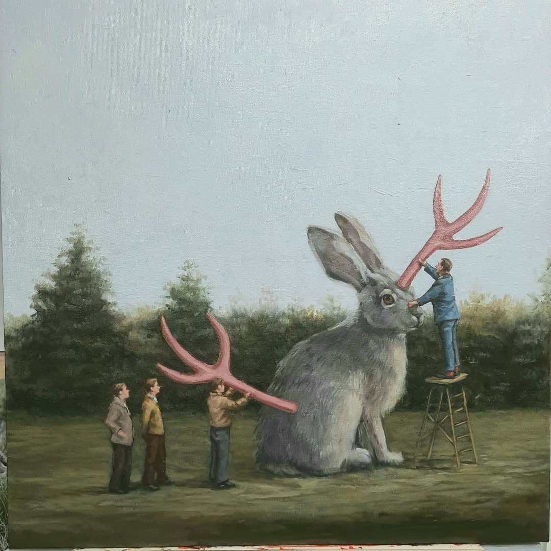 Human Frailties Humorous And Satirical Paintings By Toni Hamel (18)