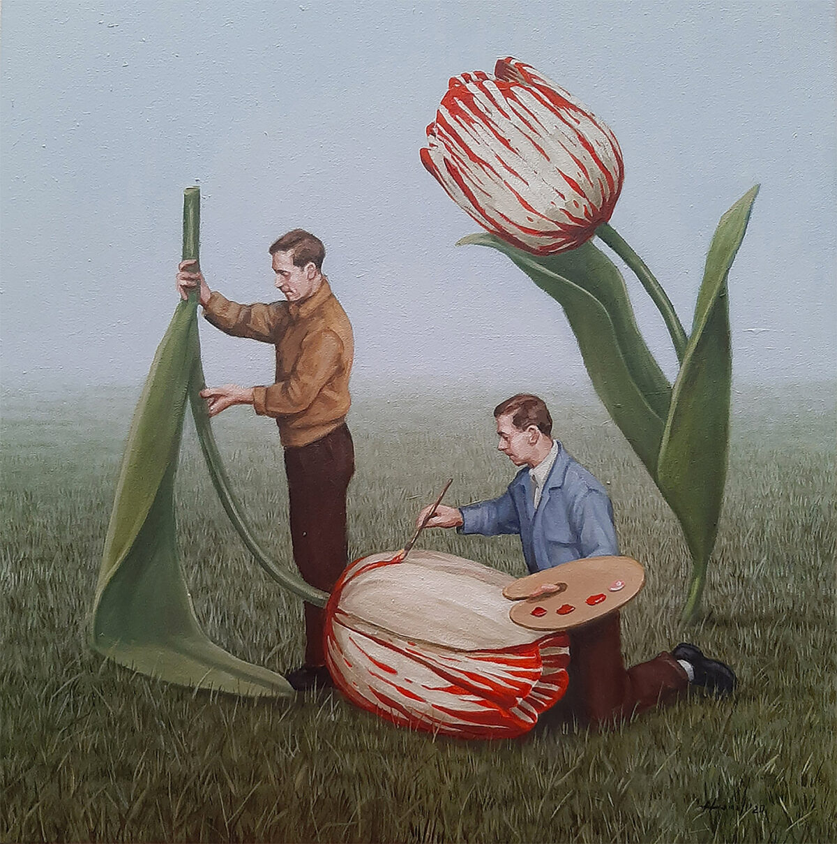 Human Frailties Humorous And Satirical Paintings By Toni Hamel (3)