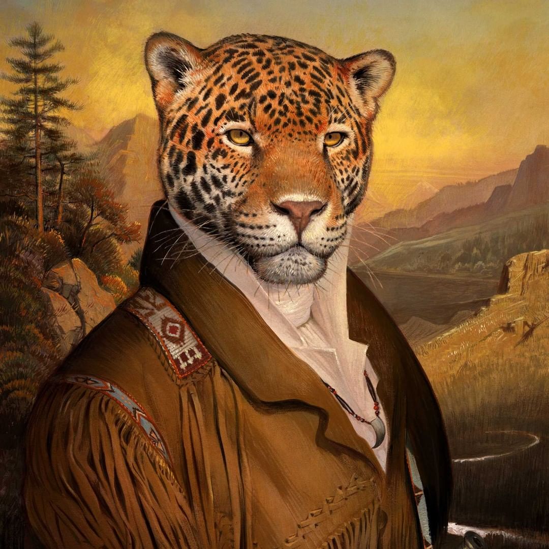 Humorous Anthropomorphized Animal Portraits In The Classical Style By Bill Mayer (1)