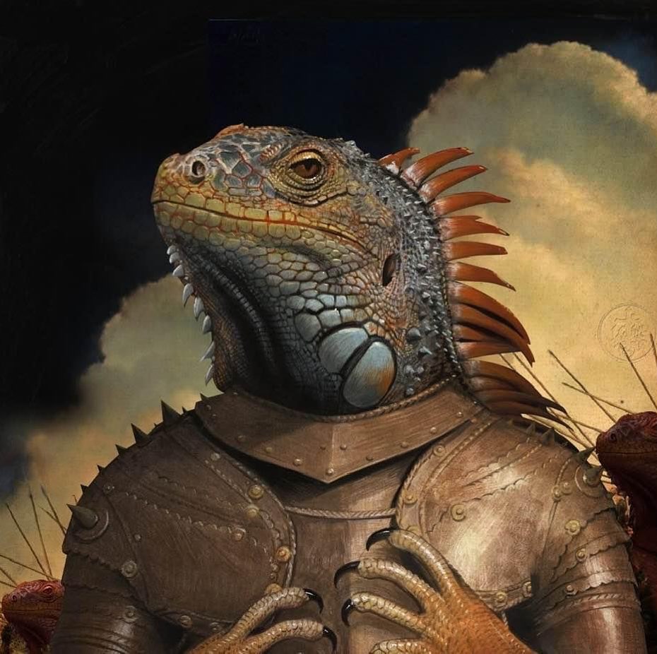 Humorous Anthropomorphized Animal Portraits In The Classical Style By Bill Mayer (13)