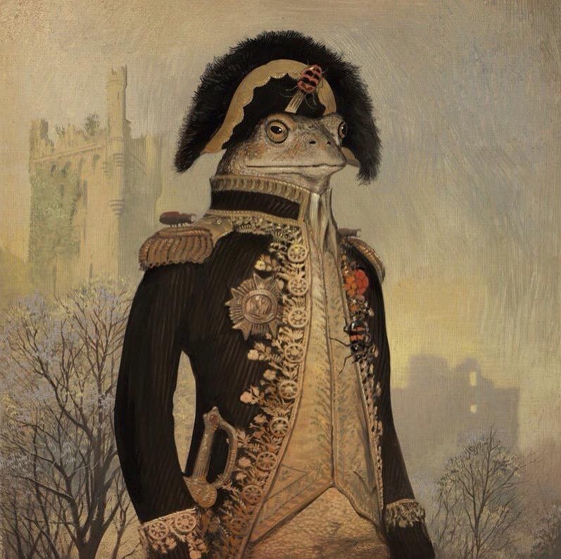 Humorous Anthropomorphized Animal Portraits In The Classical Style By Bill Mayer (17)