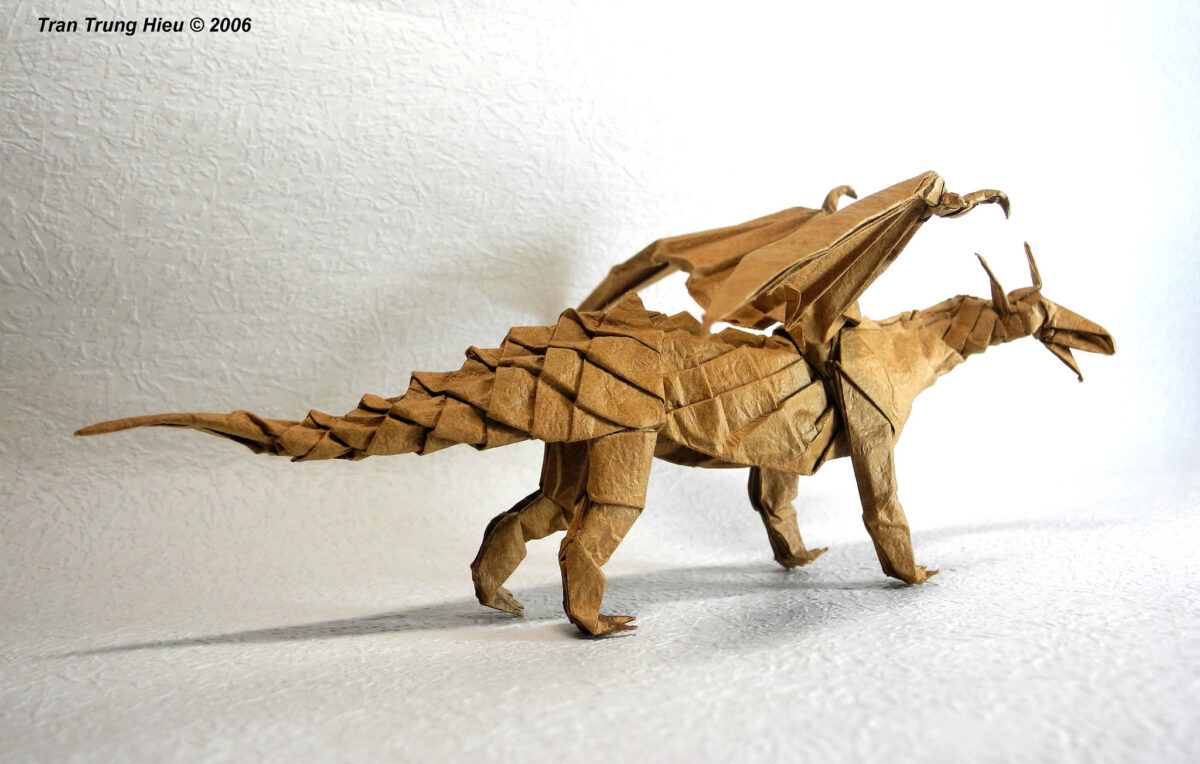 Incredibly Intricate Dinosaur And Creature Origami By Adam Tran (3)