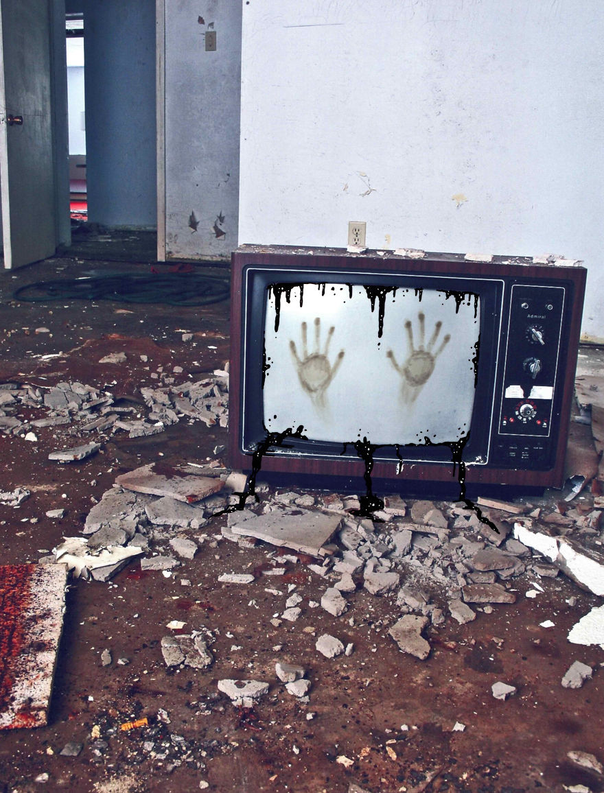 Inked Photography Somber Pictures Populated With Cute And Creepy Creatures By Mark Gagne (27)