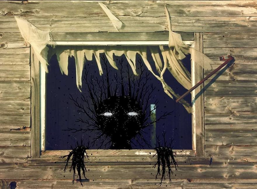 Inked Photography Somber Pictures Populated With Cute And Creepy Creatures By Mark Gagne (30)