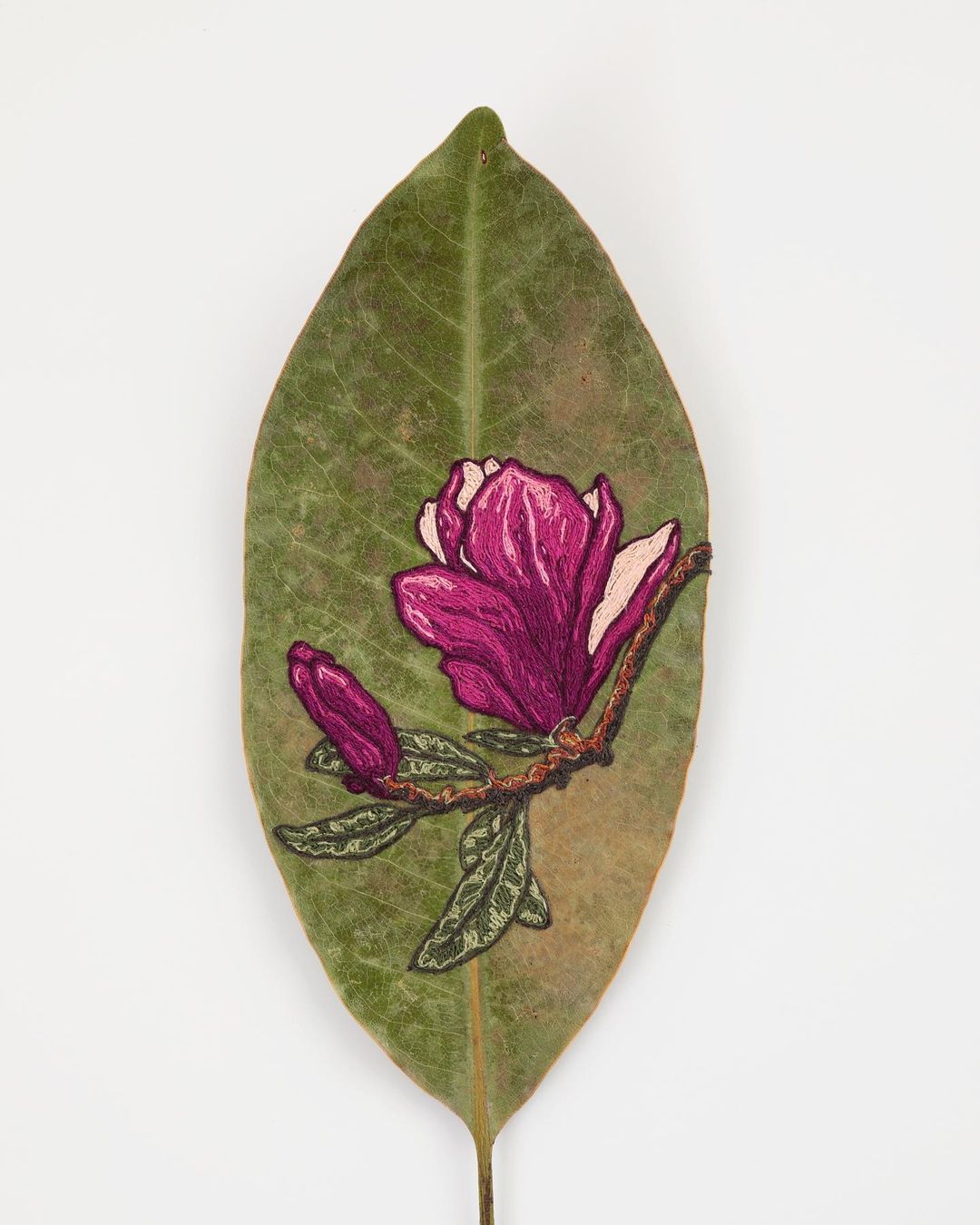 The Fascinating Embroidered Leaf Art Of Hillary Waters Fayle (11)
