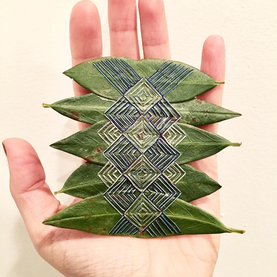 The Fascinating Embroidered Leaf Art Of Hillary Waters Fayle (20)