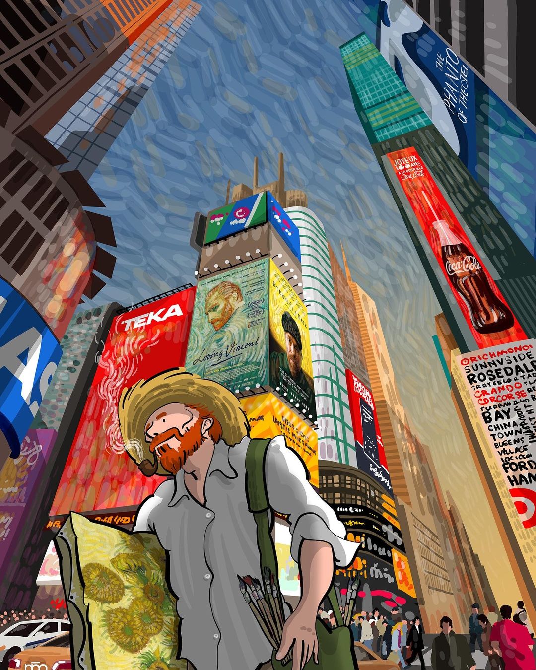 Vincent Van Goghs Life Recreated In His Own Art Style By Alireza Karimi Moghaddam 13