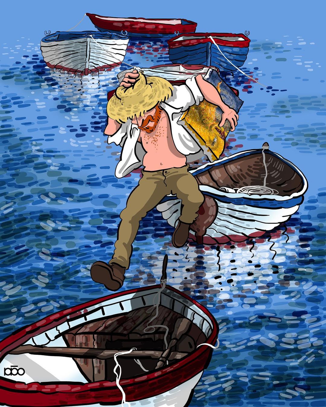 Vincent Van Goghs Life Recreated In His Own Art Style By Alireza Karimi Moghaddam 17