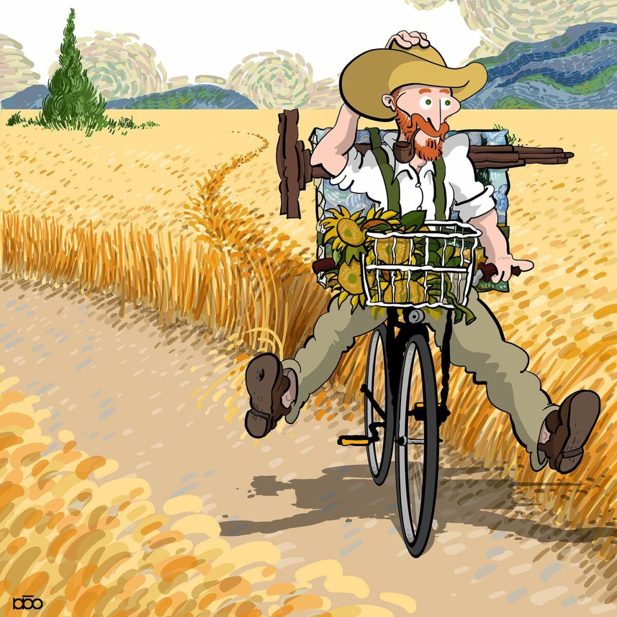 Vincent Van Goghs Life Recreated In His Own Art Style By Alireza Karimi Moghaddam 20