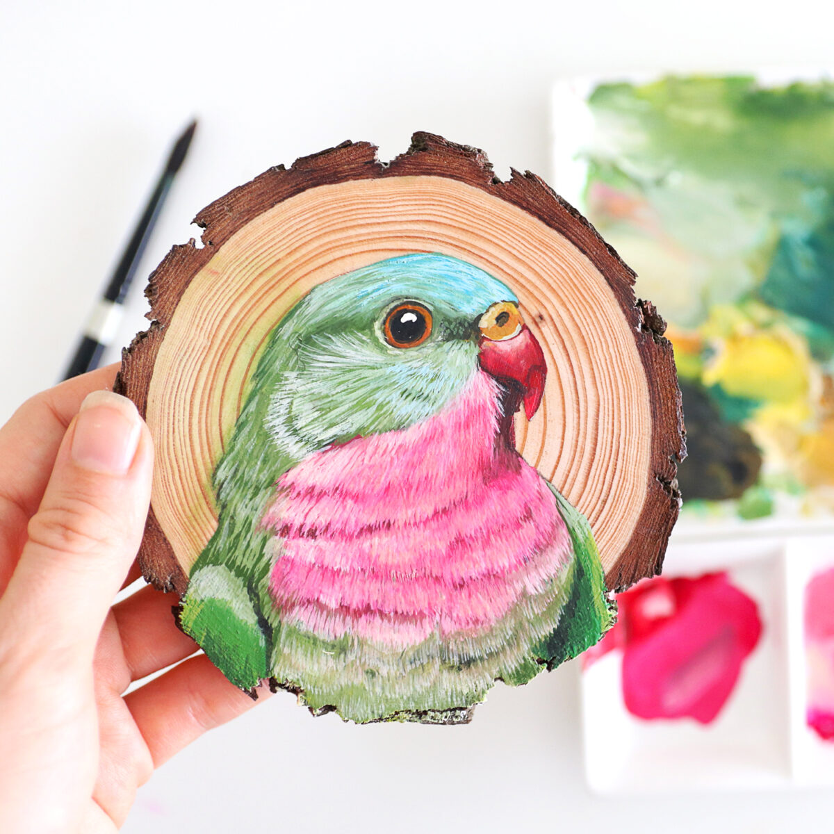 100 Days Of Birds A Marvelous Series Of Gouache On Wood Paintings By Deanna Maree (12)