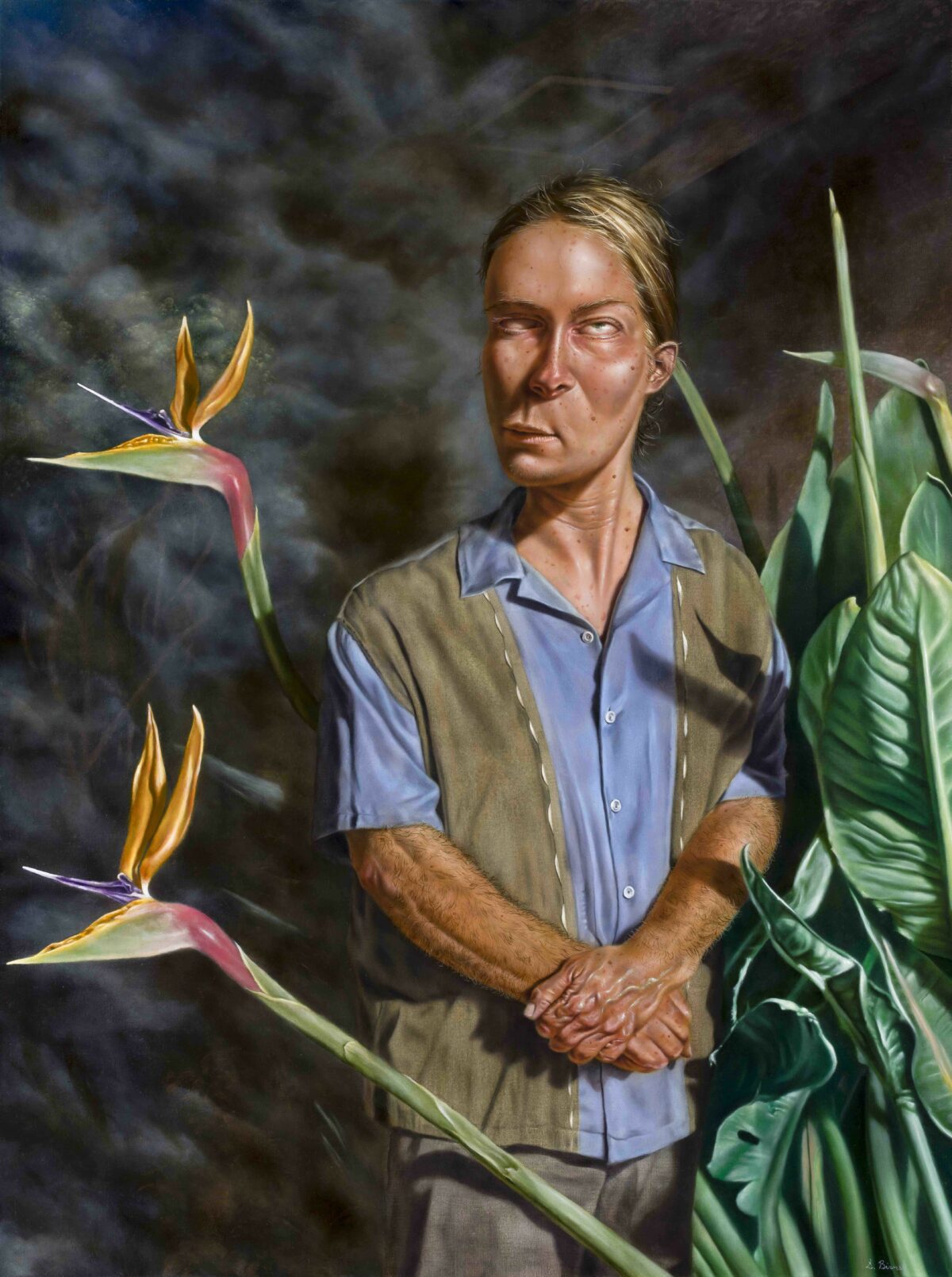 Contorted Faces Surreal Portrait Paintings By Sara Birns (1)