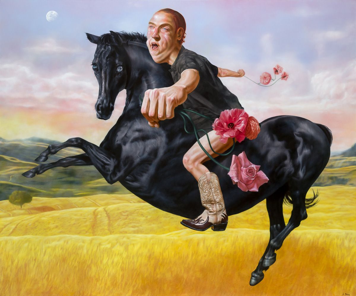 Contorted Faces Surreal Portrait Paintings By Sara Birns (10)