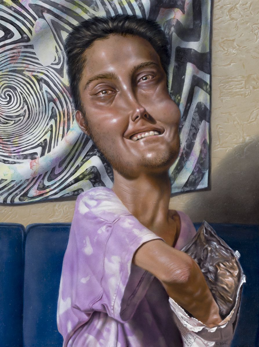 Contorted Faces Surreal Portrait Paintings By Sara Birns (3)