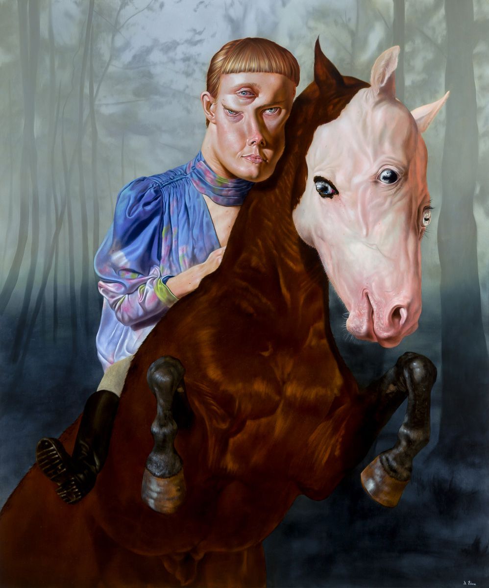 Contorted Faces Surreal Portrait Paintings By Sara Birns (5)