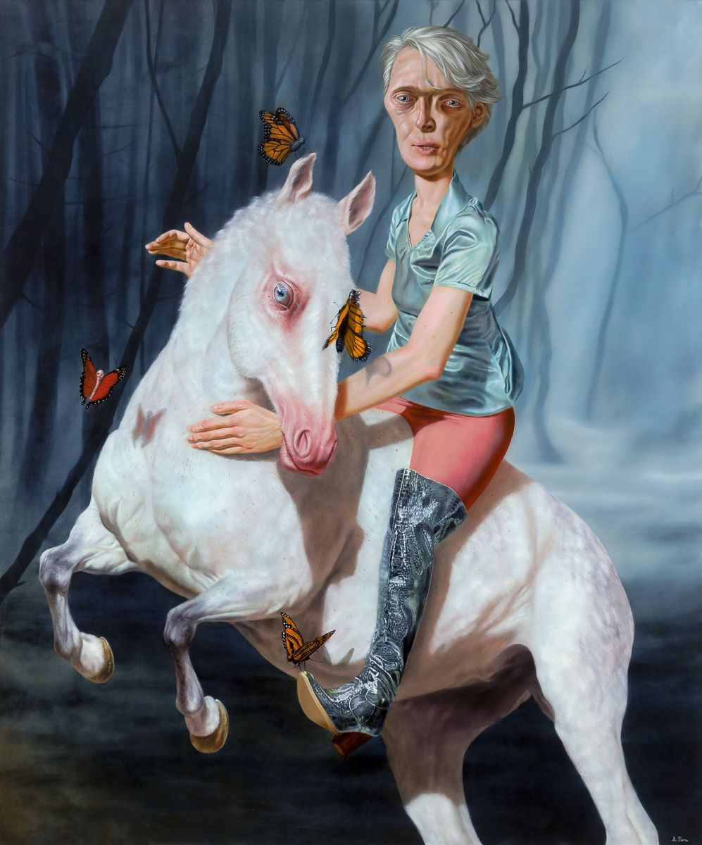 Contorted Faces Surreal Portrait Paintings By Sara Birns (9)