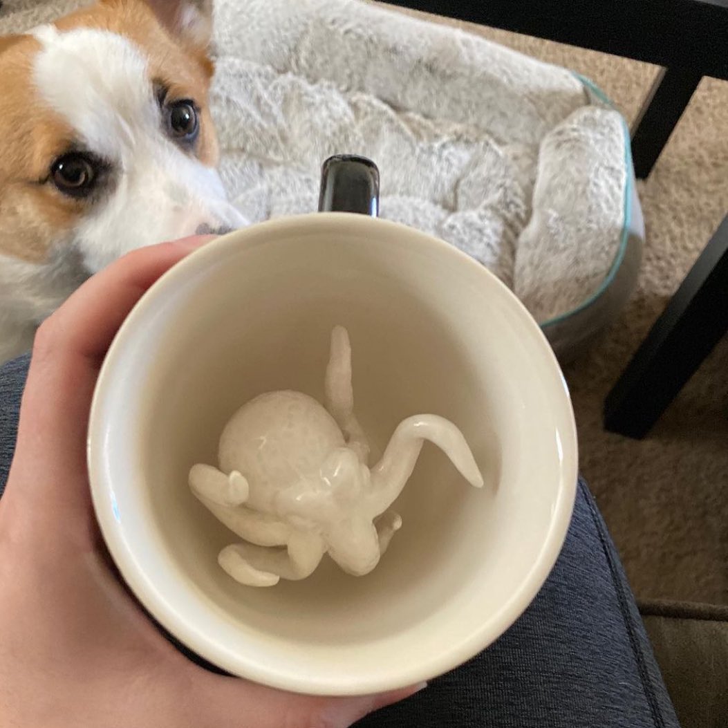 Creature Cups Wildlife Surprise In Coffee Cups By Yumi Yumi (4)