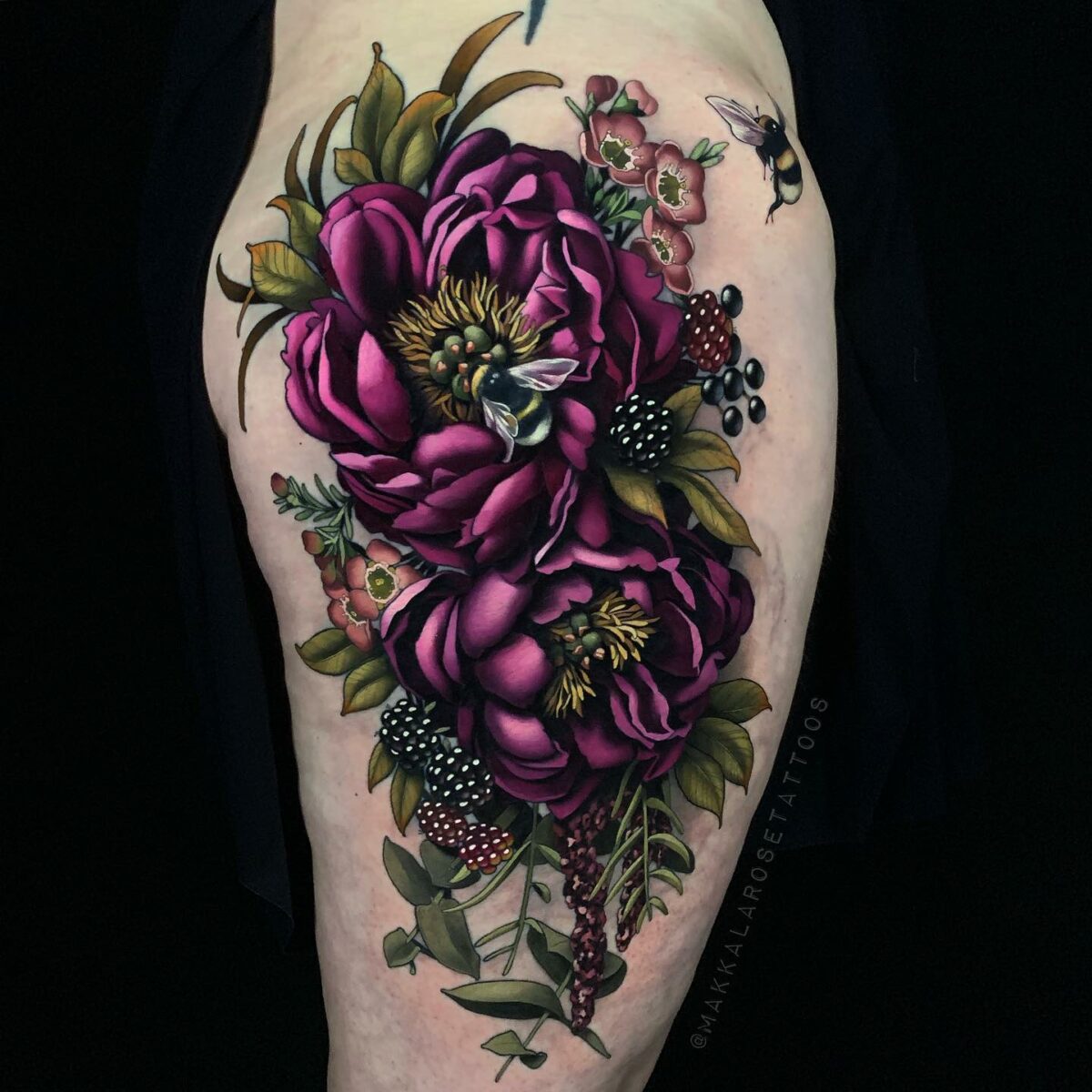 Extraordinary Tattoos Of Still Life Figures By Makkala Rose (1)