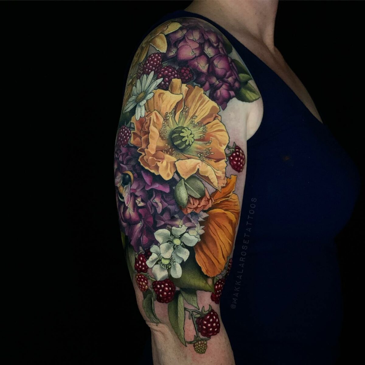 Extraordinary Tattoos Of Still Life Figures By Makkala Rose (11)