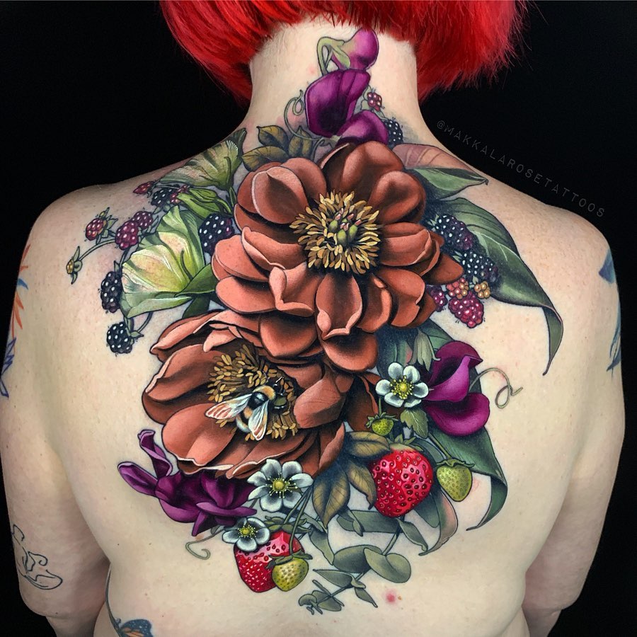 Extraordinary Tattoos Of Still Life Figures By Makkala Rose (20)