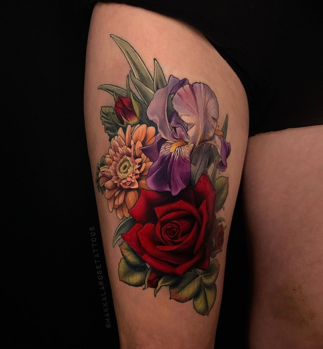 Extraordinary Tattoos Of Still Life Figures By Makkala Rose (7)