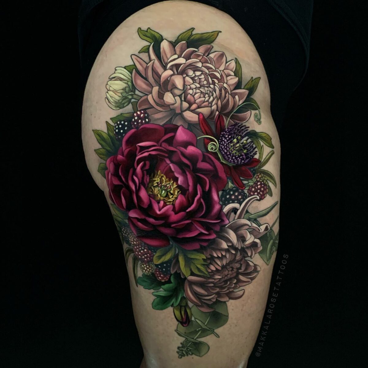 Extraordinary Tattoos Of Still Life Figures By Makkala Rose (9)