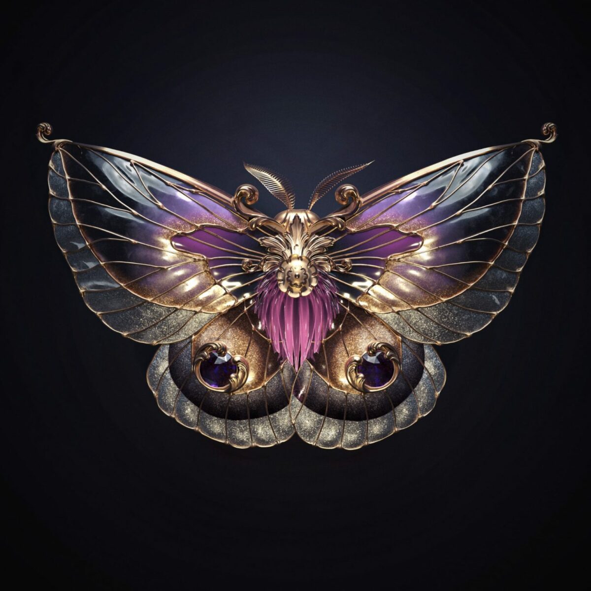 Jewel Insects Awesome Hyper Realistic Digital Jewelry By Sasha Vinogradova (3)