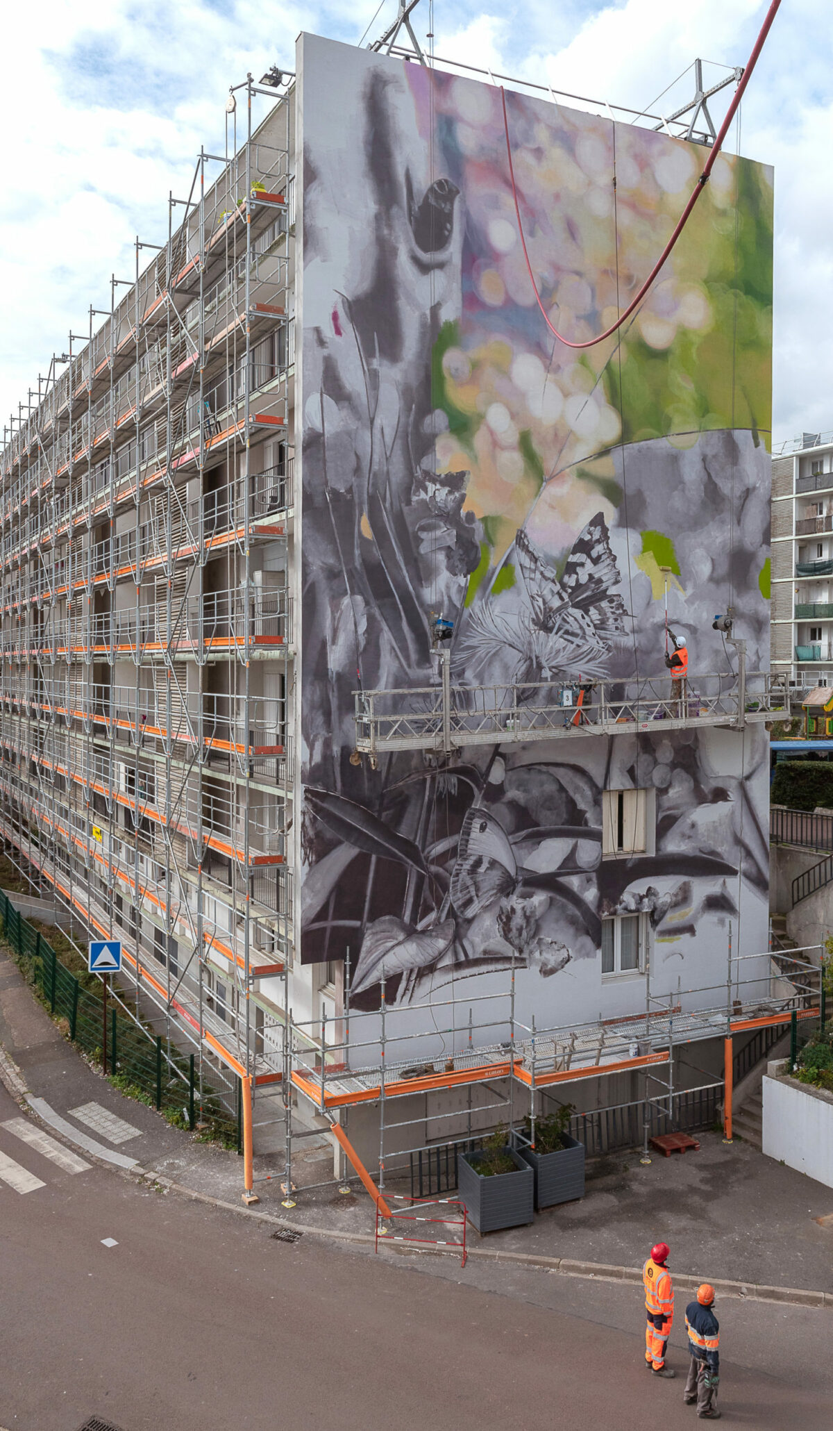Large Scale 3d Photo Realistic Murals Of Butterflies With The Trompe L'oeil Technique By Mantra (3)