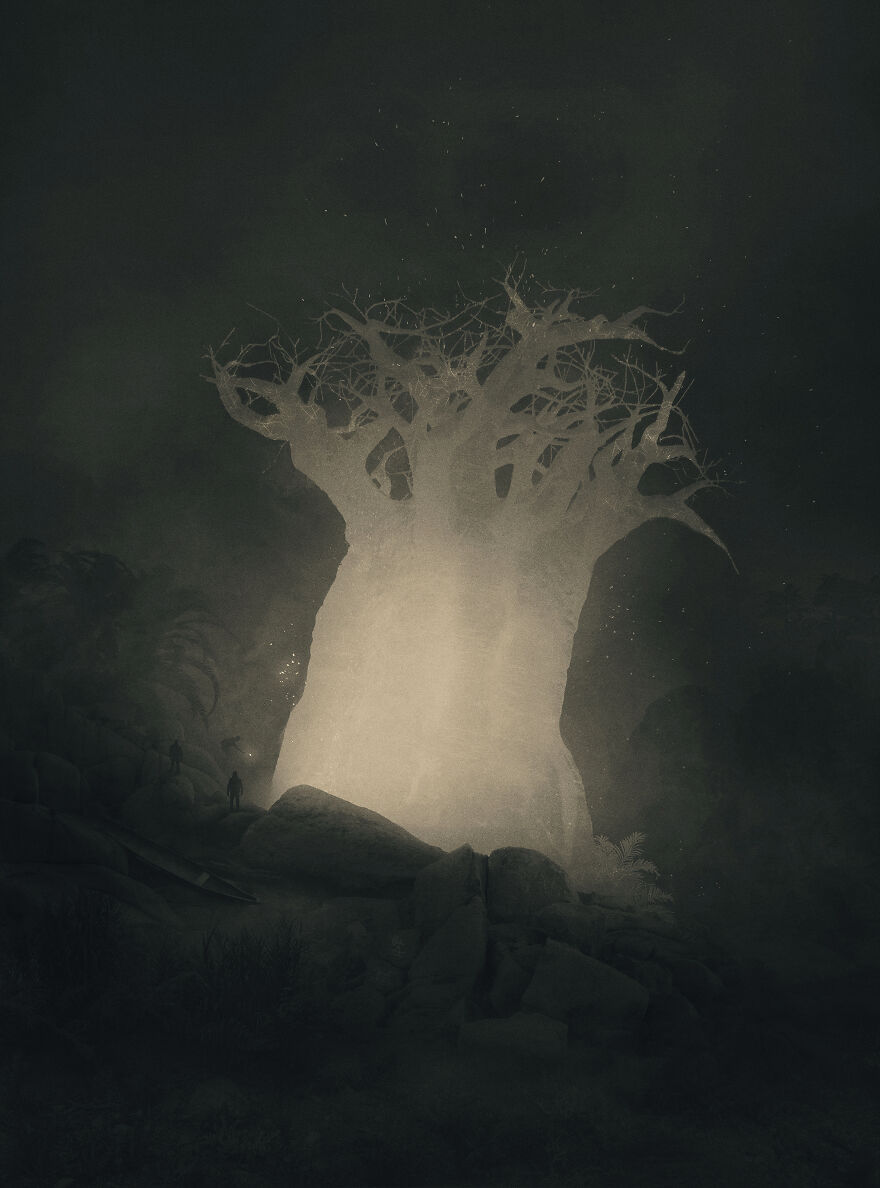 New Dark Illustrations Of Mystical Beings In Somber Scenarios By Dawid Planeta (1)