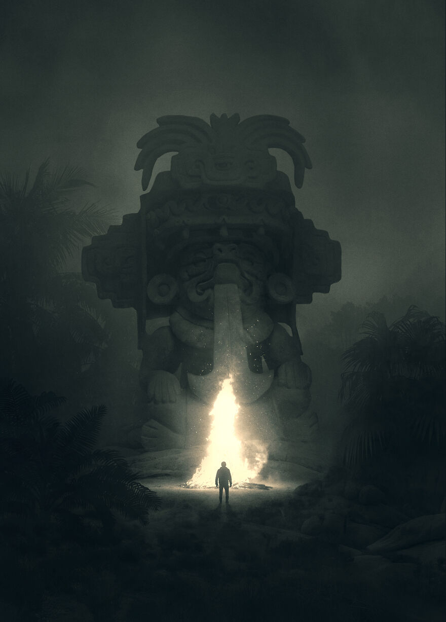 New Dark Illustrations Of Mystical Beings In Somber Scenarios By Dawid Planeta (10)
