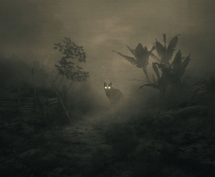 New Dark Illustrations Of Mystical Beings In Somber Scenarios By Dawid Planeta (16)