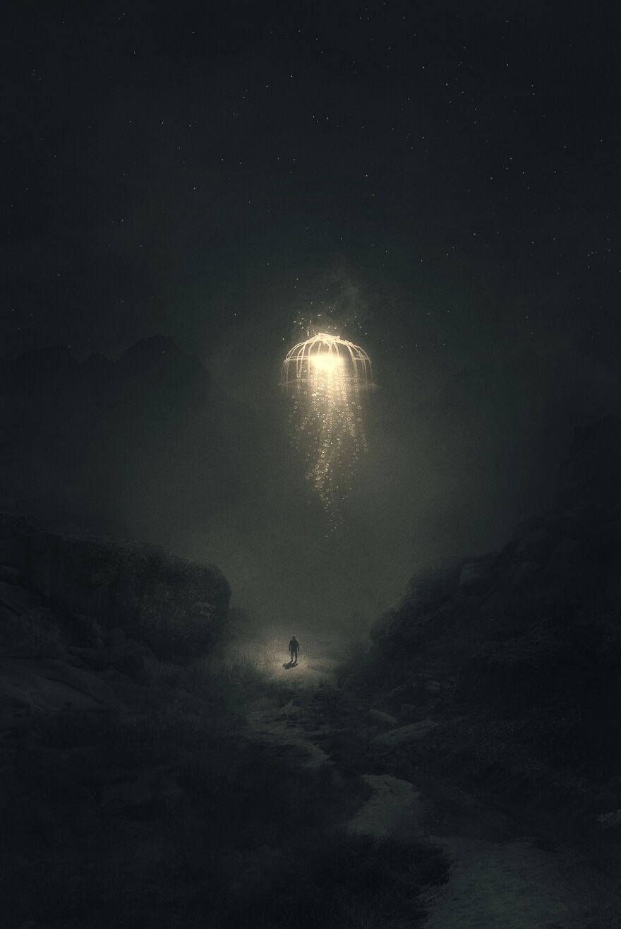 New Dark Illustrations Of Mystical Beings In Somber Scenarios By Dawid Planeta (17)