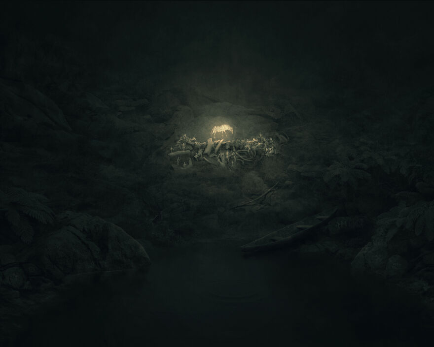 New Dark Illustrations Of Mystical Beings In Somber Scenarios By Dawid Planeta (4)