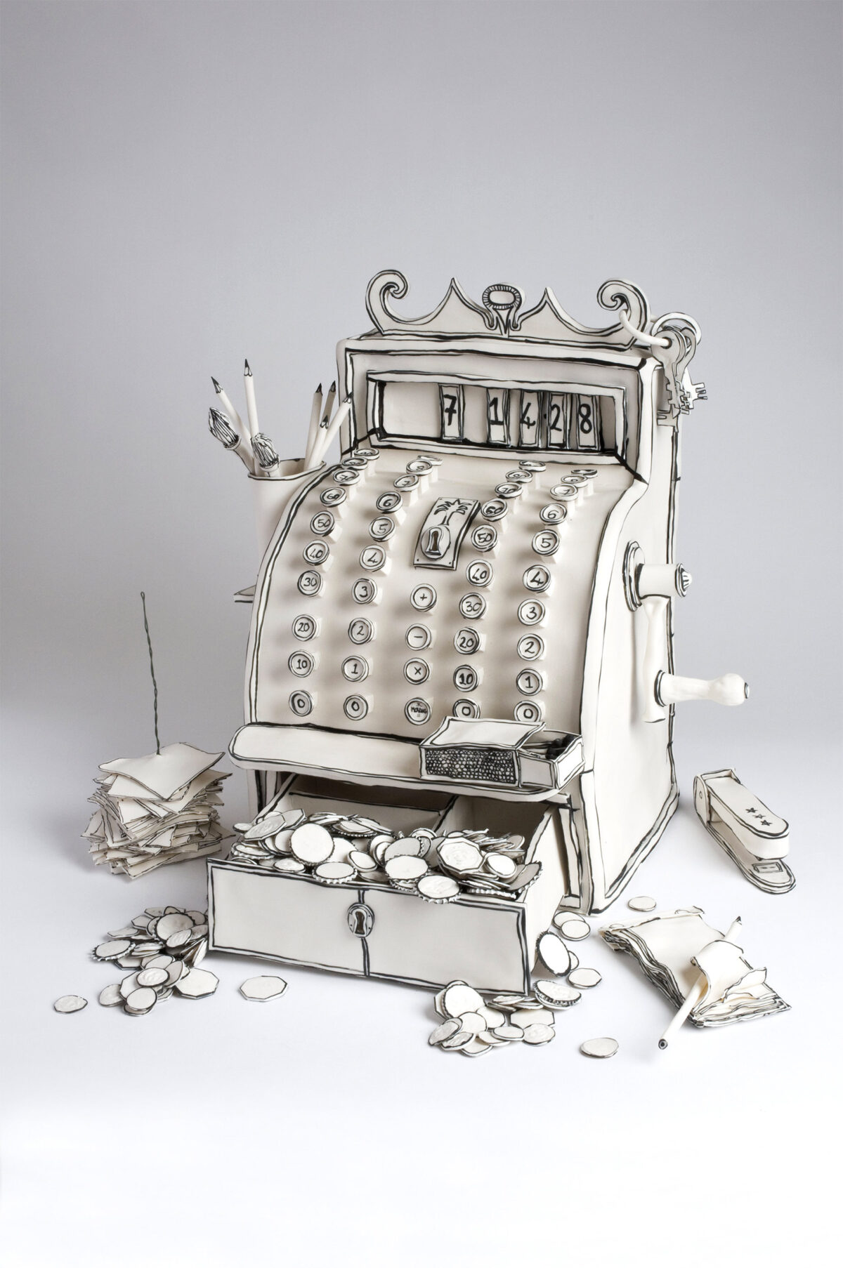 Porcelain Drawings Striking Ceramic Sculptures By Katharine Morling (9)