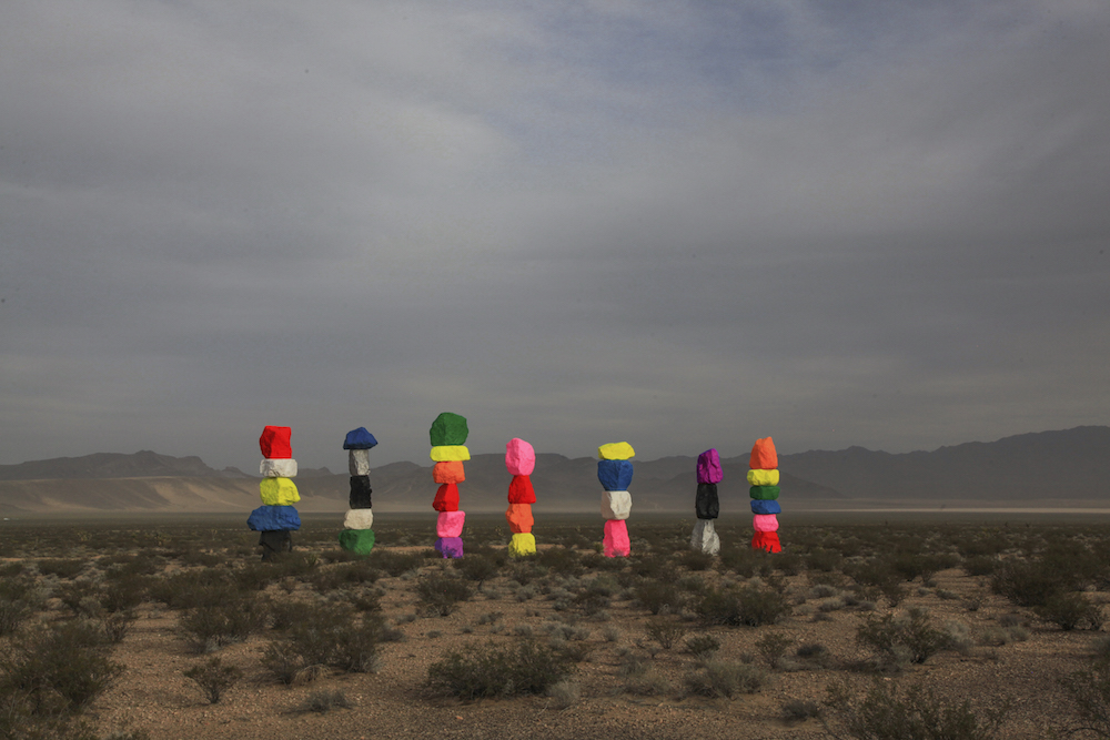 Seven Magic Mountains An Impressive Art Installation By Ugo Rondinone (1)