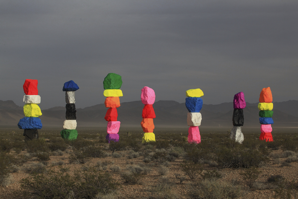 Seven Magic Mountains An Impressive Art Installation By Ugo Rondinone (2)