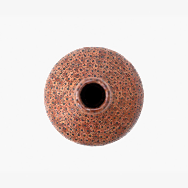 Amalgamated Beautiful Vases Made Of Pencils By Tuomas Markunpoika (2)