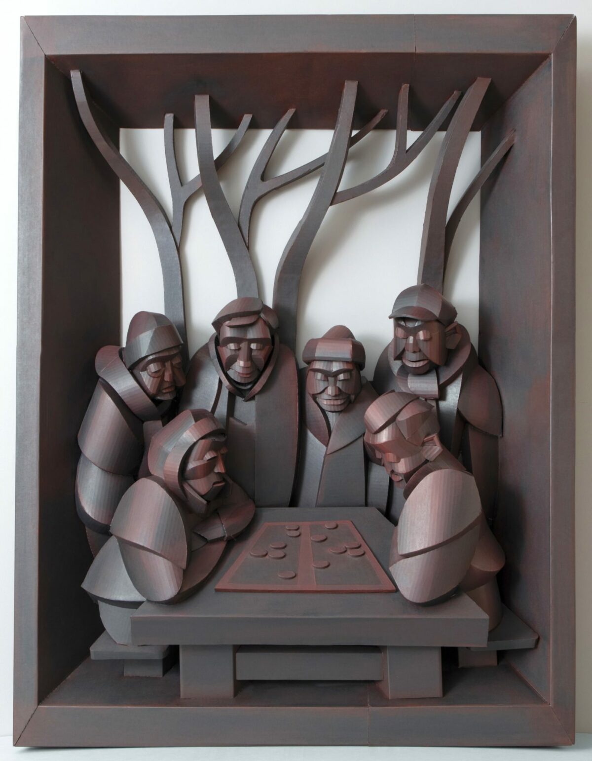 New Figurative Sculptures Made Of Cardboard By Warren King (2)