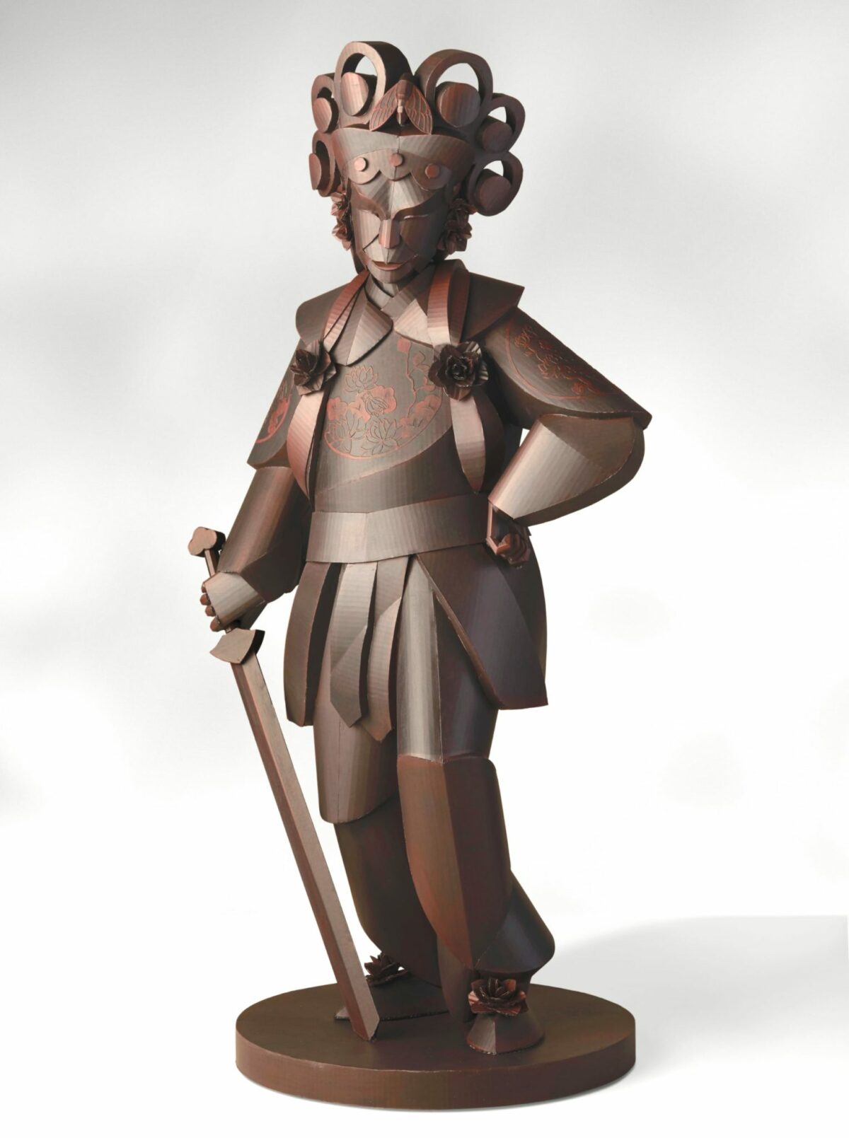 New Figurative Sculptures Made Of Cardboard By Warren King (9)